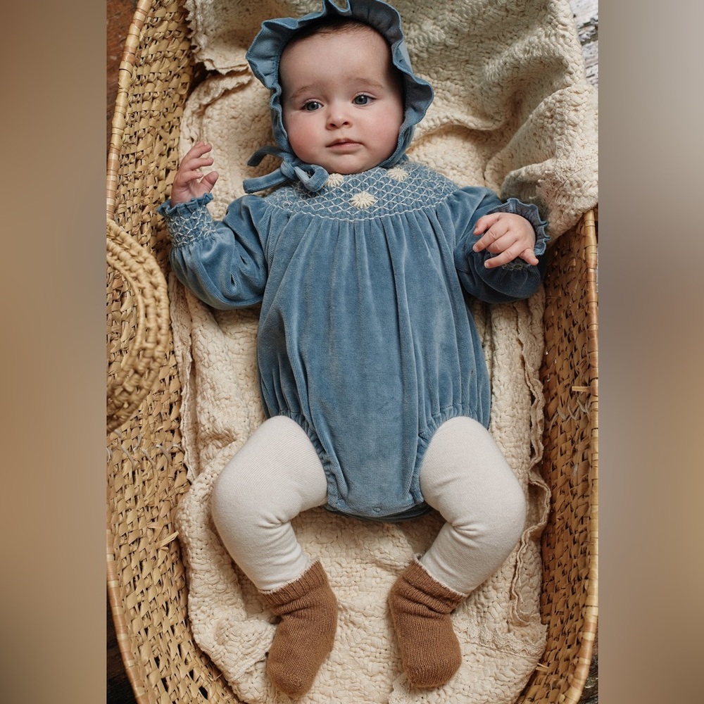 Bebe Organic Velvet Romper 12M